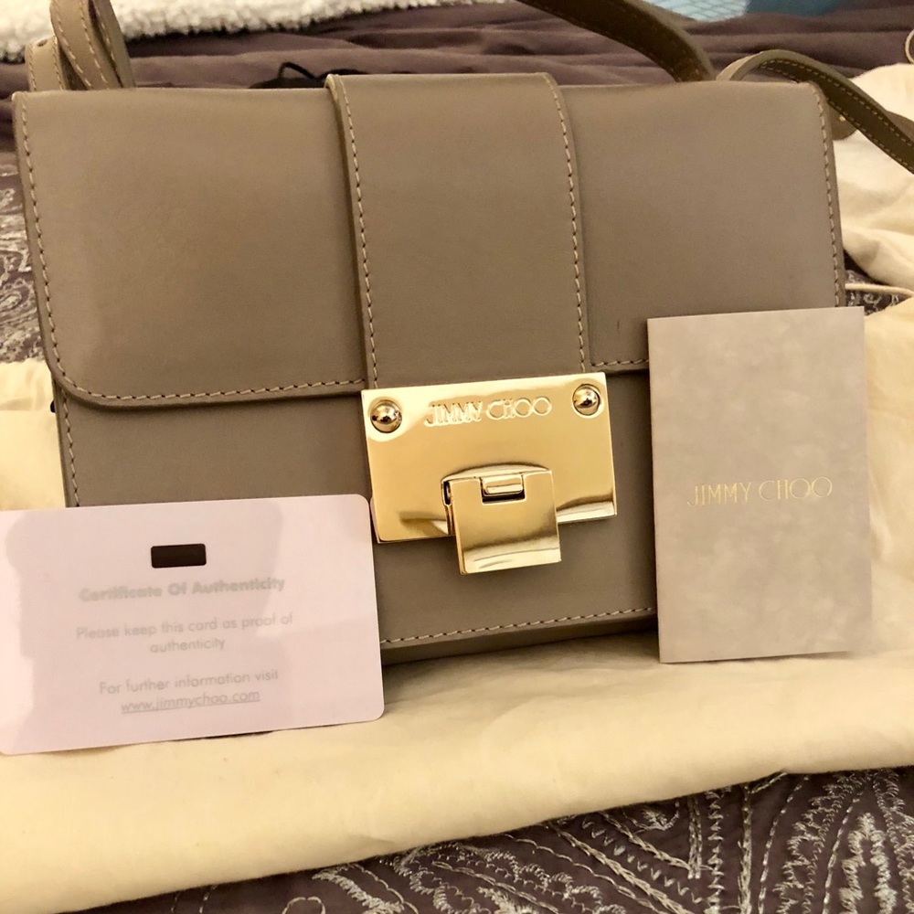 Authentic Gray Jimmy Choo Bag